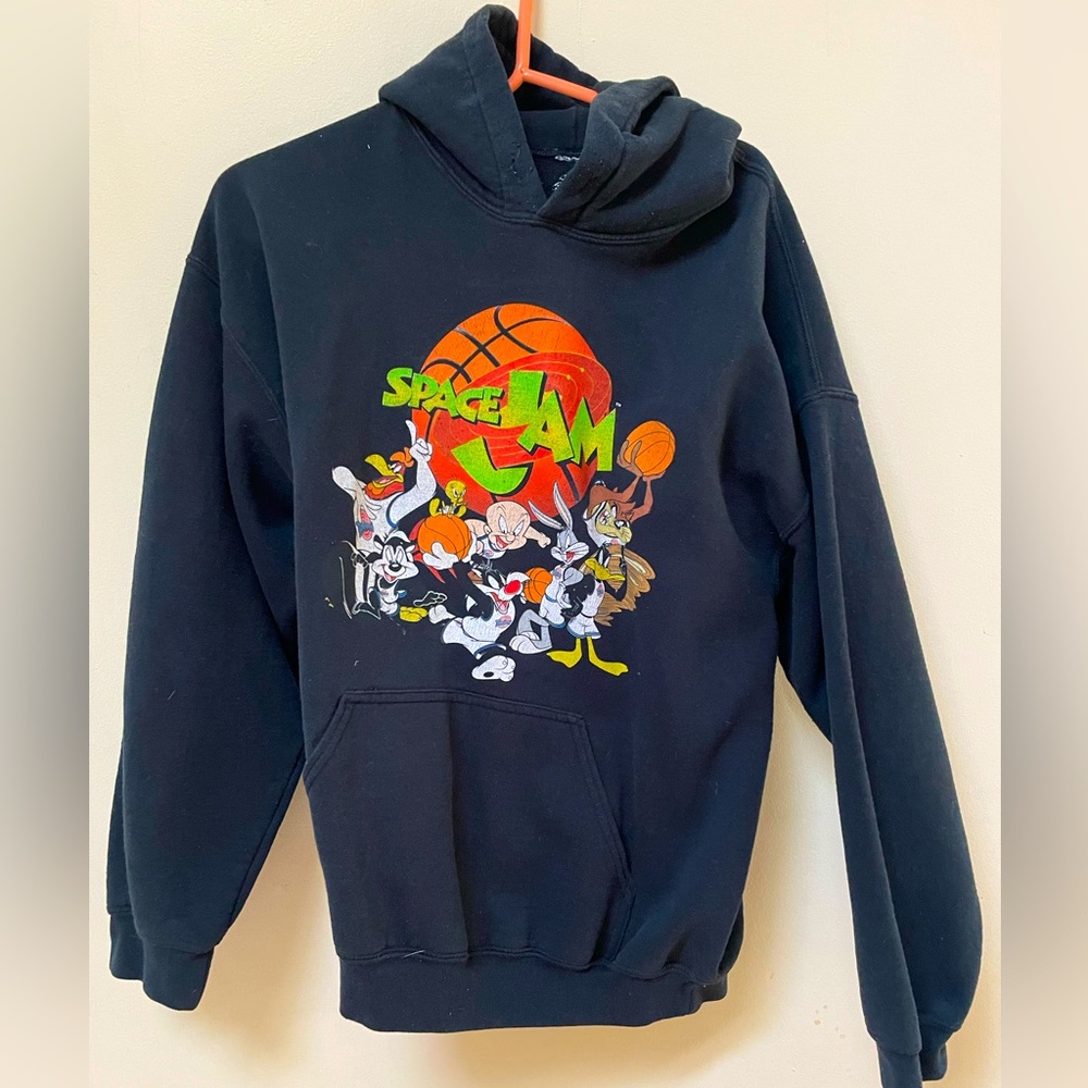 Vintage space jam size large hoodie